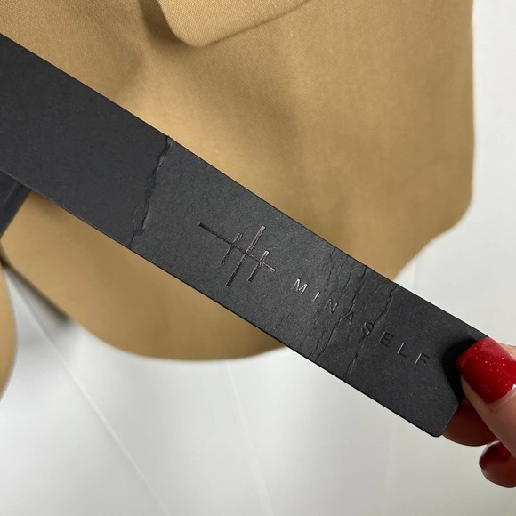 NEW Mina Self Camel Button Front Vest Small - Picture 4 of 6